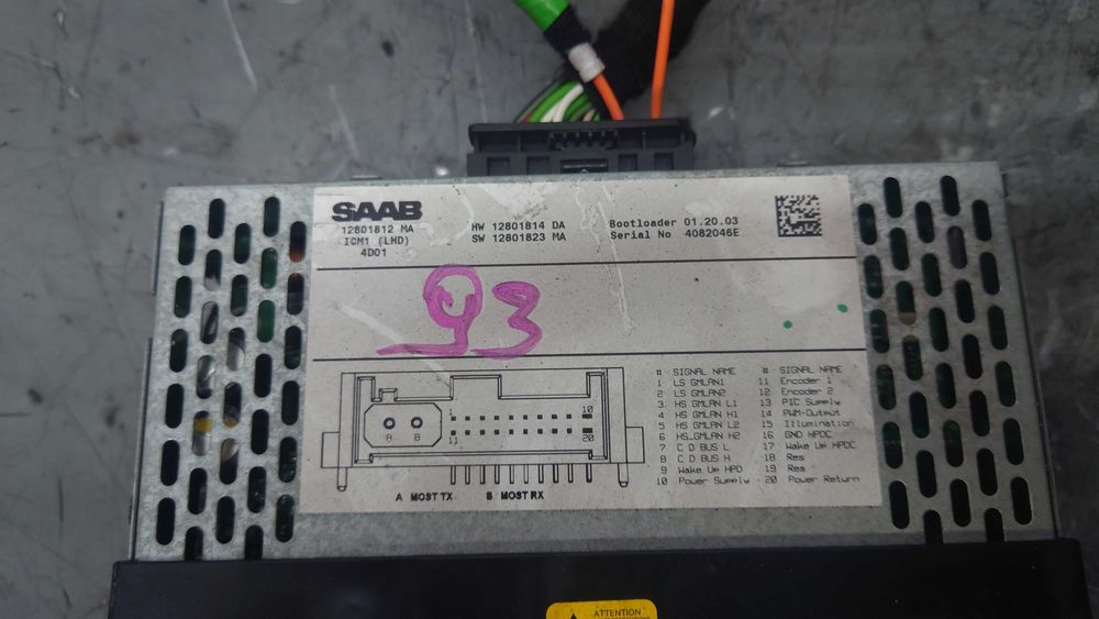 SAAB 9-3 93 II SS SC SV ICM1 Radio