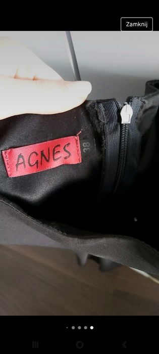 Mała czarna sukienka na imprezę, studniówkę, wesele elegancka