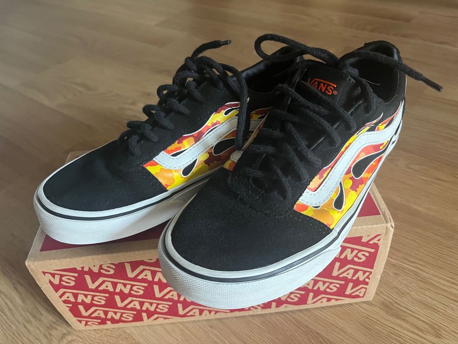 Vans Trampki Ward Flame Camo Black 36