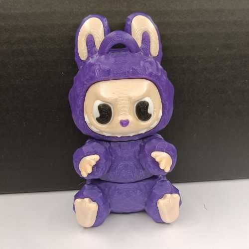 Brelok Labubu ruchomy fioletowy