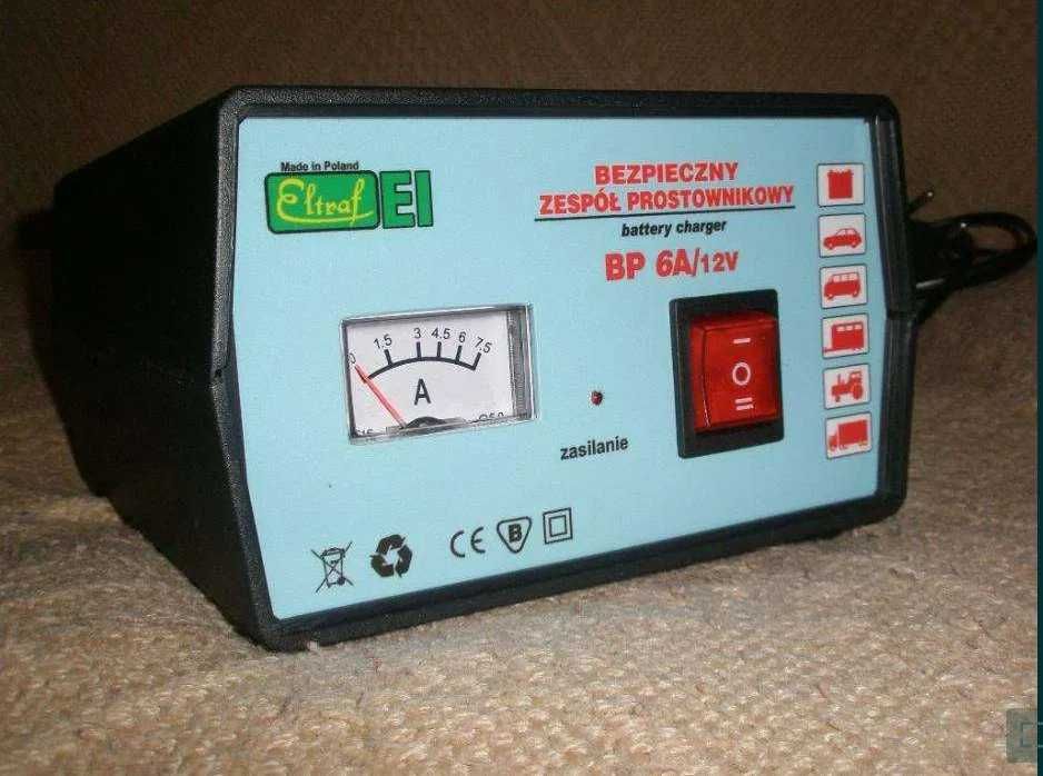 Prostownik samochodowy Model: BP 6A 6V/12V