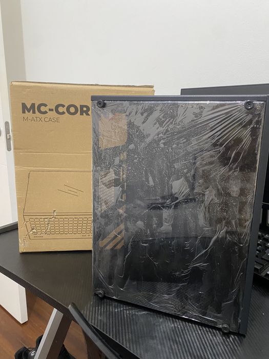 mc-core caixa gaming ultra compacta + 2 ventoinhas rbg!!