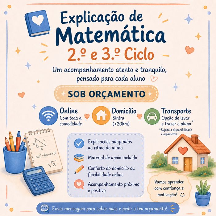 Explicações 2/3 ciclo online