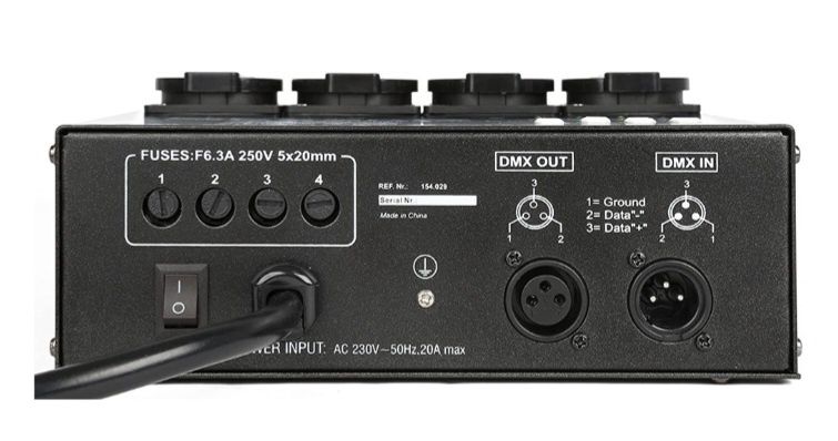 Sequenciador DMX DNOVO   MX512 com 4 Canais (5A Canal) - beamZ