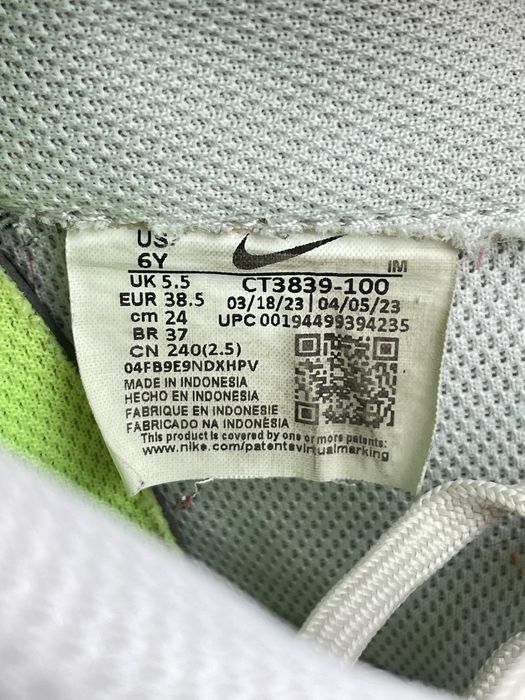 Buty Sportowe Nike Air Force 1 Low Biały Czarny Rozmiar 38.5