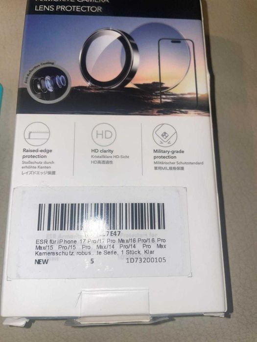 Protetor de câmara  iphone 17pro,17pro max,16pro,15pro,14pro,14pro max