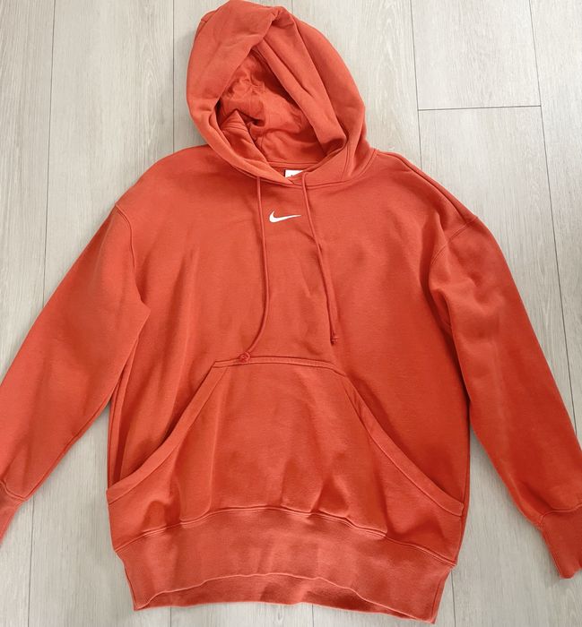 Pomarańczowa bluza z kapturem Nike