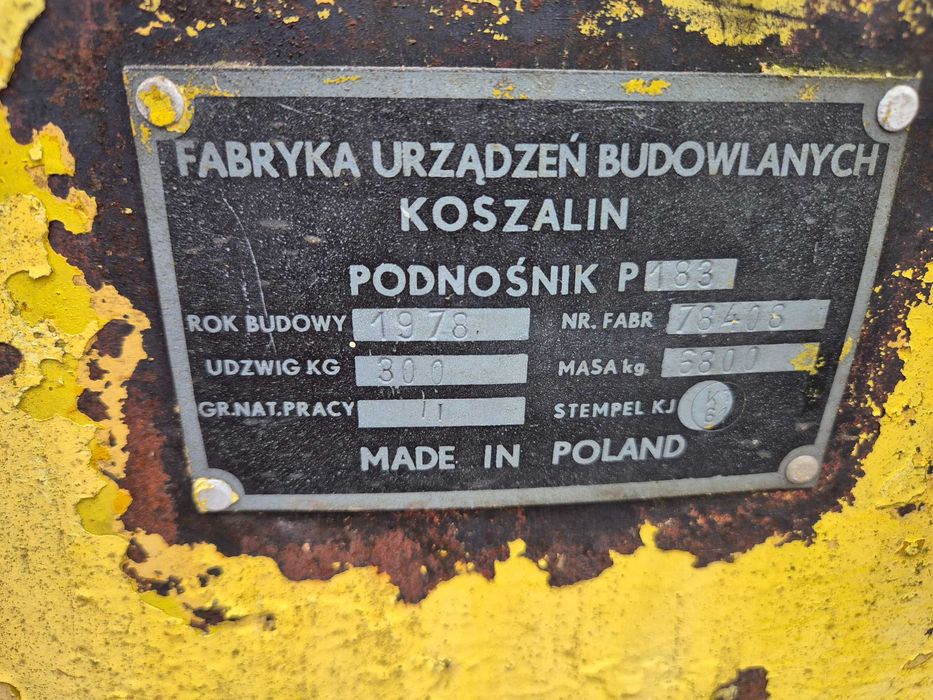 Star 266 zwyżka p 183 podnosnik koszowy
