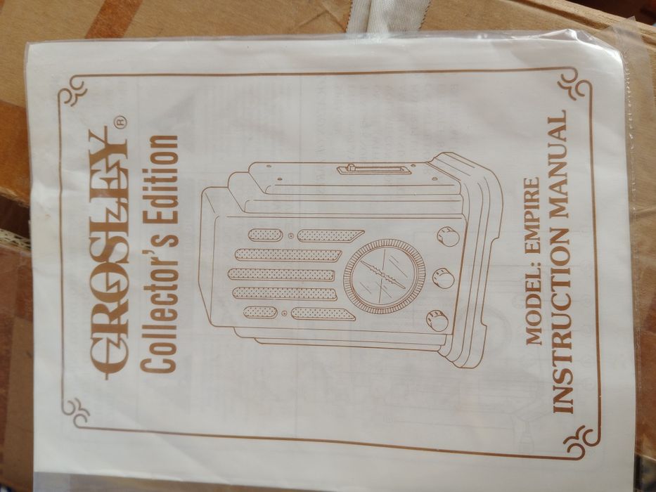Radio Vintage Crosley Modelo Empire