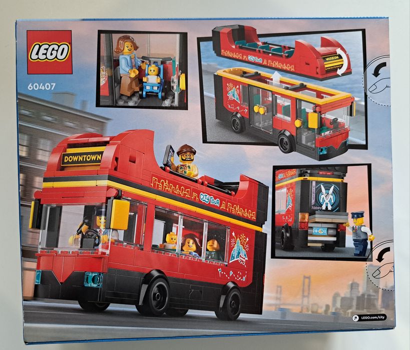 LEGO City Czerwony, piętrowy autokar 60407

Zapewnij siedmiolatkom i s