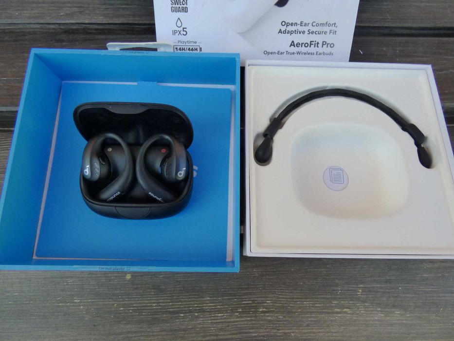 Електрошрот Навушники TWS Anker Soundcore AeroFit Pro Black IPХ5 ориг