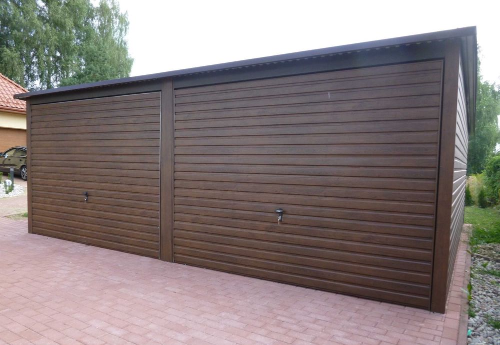 Garaż 6x6 drewnopodobny PREMIUM inne wymiary