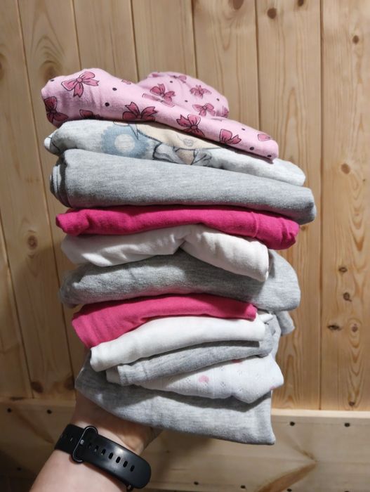 Zestaw bluzek z długim rękawem dla dziewczynki 110, 116