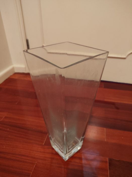 Vaso de vidro para decoração