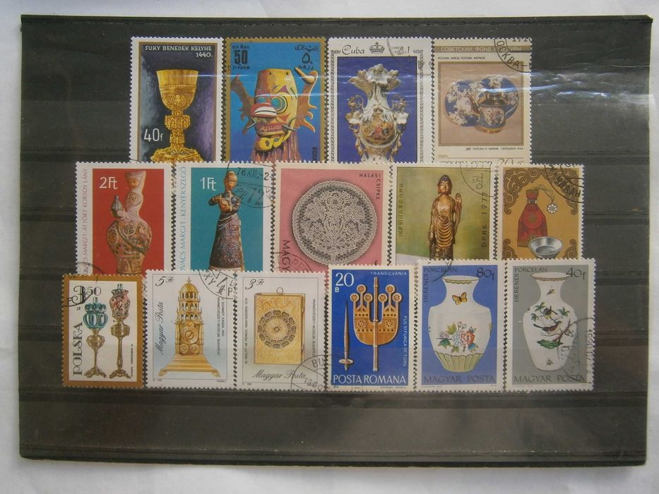 48 selos do tema Artesanato todos diferentes