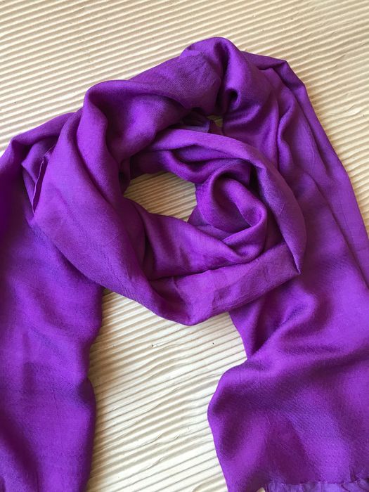 шерстяной палантин. настоящая пашмина.