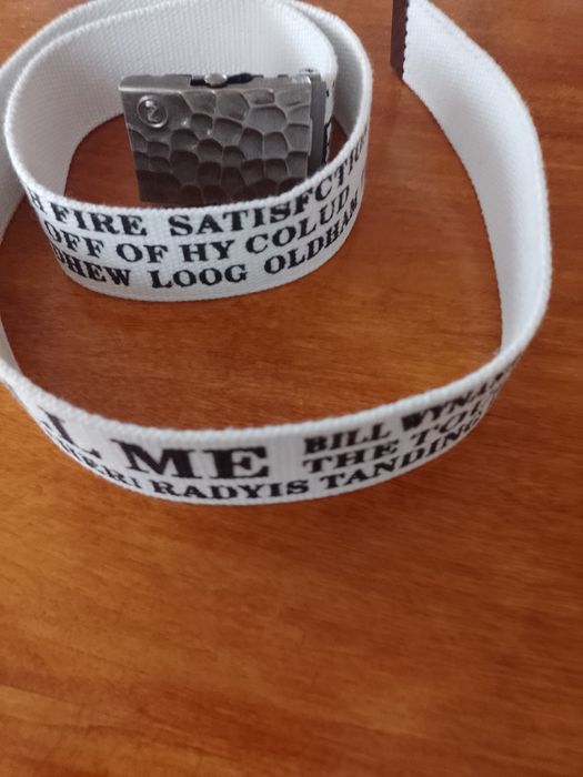 Pasek parciany do spodni biały