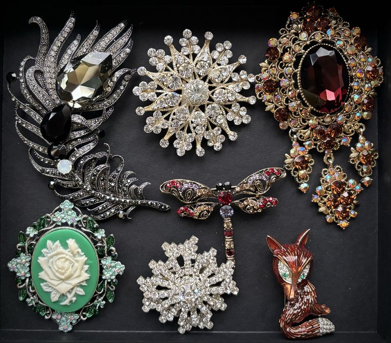 Броши современные и винтажные