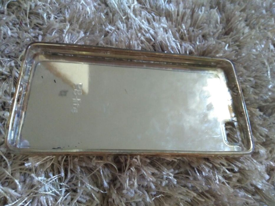 Golden Glitter Silicone Phone Case for Huawei P8-Lite64585321814403121