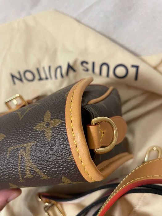 Klasyczna torebka typu bagietka LV, stary damski portfel w kwiaty