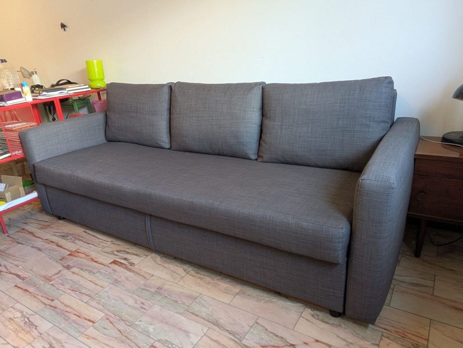 Sofá Cama IKEA FRIHETEN de 3 lugares, cor cinzenta, excelente estado