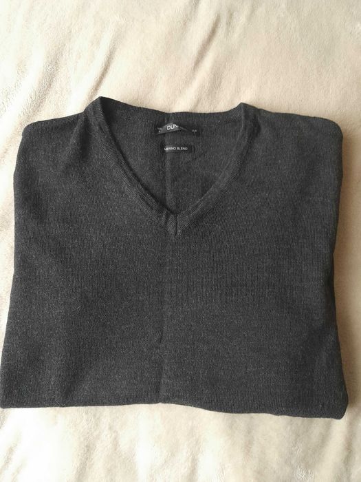 Ciemnoszary sweter 50% MERINO Dunnes