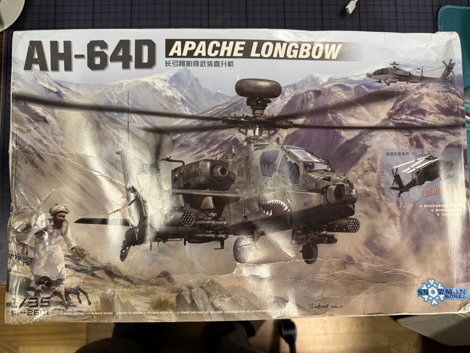 Продам модель 1/35 AH-64D Apache Longbow