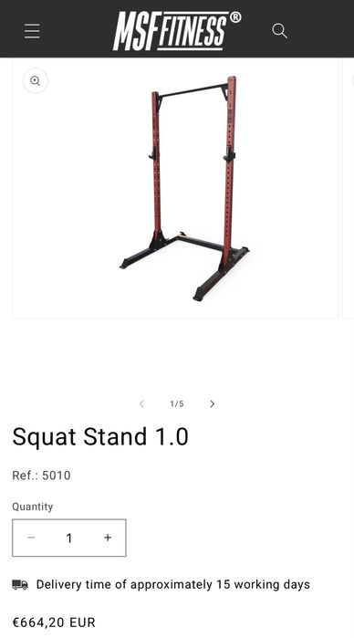 Rack - Squat Stand 1.0 MSF Fitness