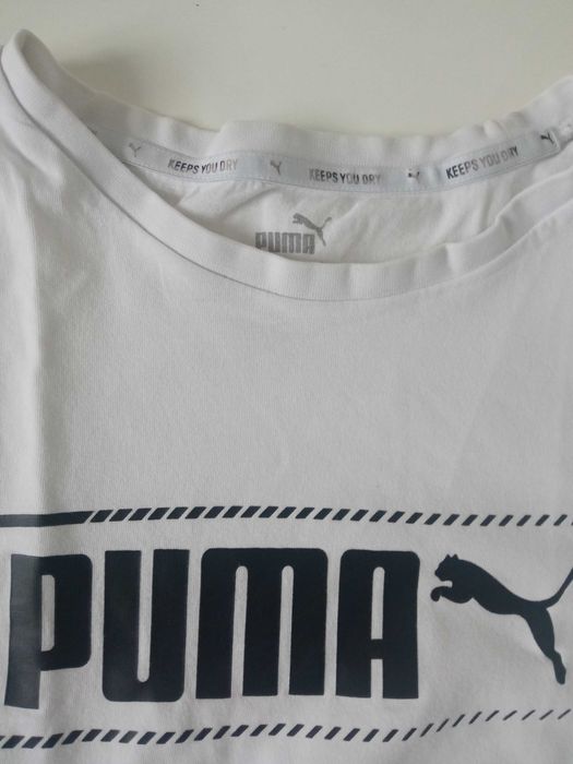 Puma biały męski T Shirt koszulka r M