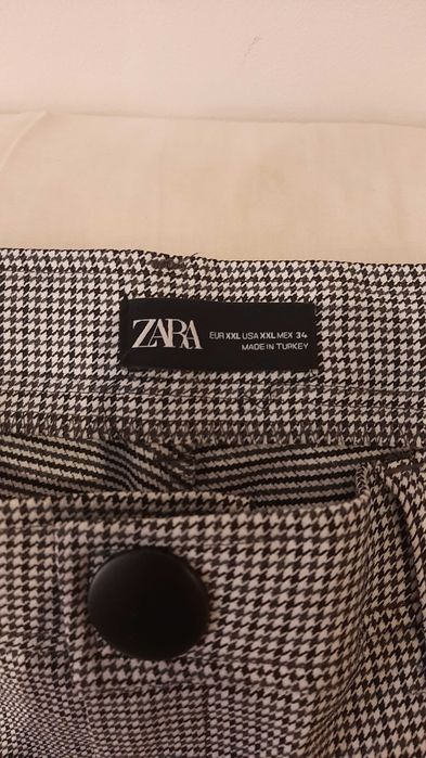 Calças xadrez Zara xxl