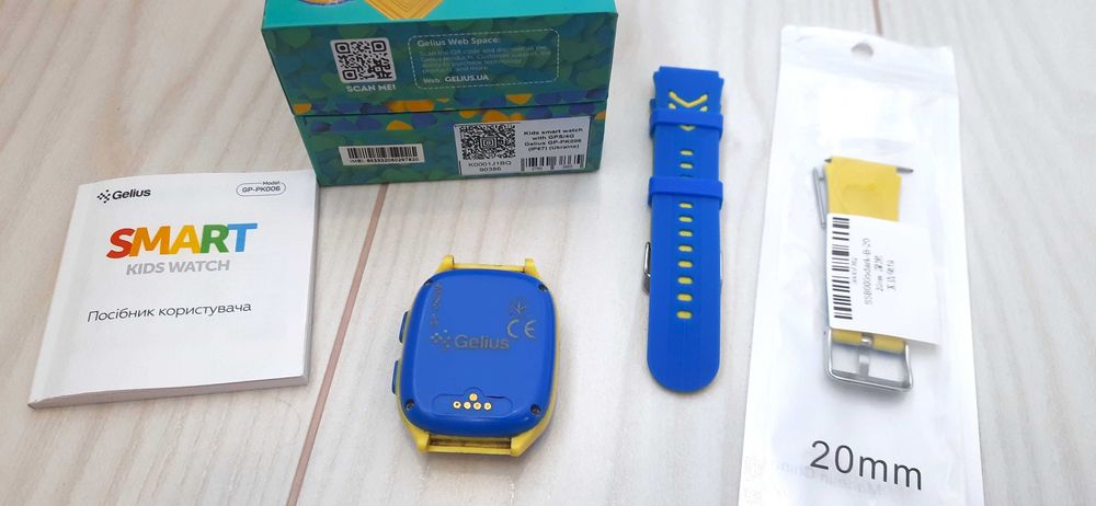 Дитячий смарт-годинник Gelius GP-PK006 GPS/4G (IP67) Blue-Yellow