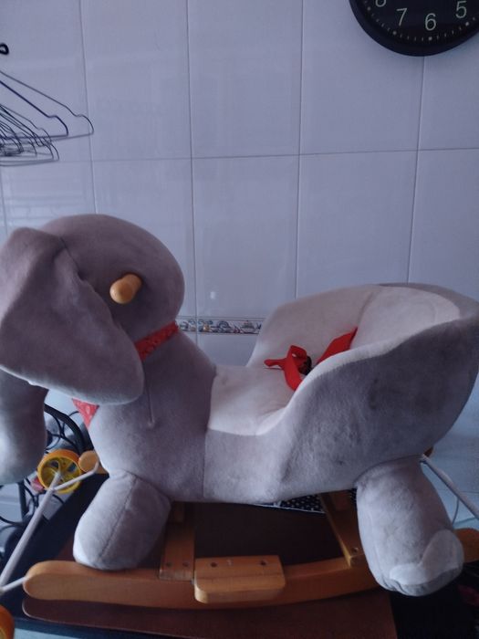 Elefante baloiço ou carrinho para bebés+saco bolas para parque ou tenda ou banheira ou pequena piscina