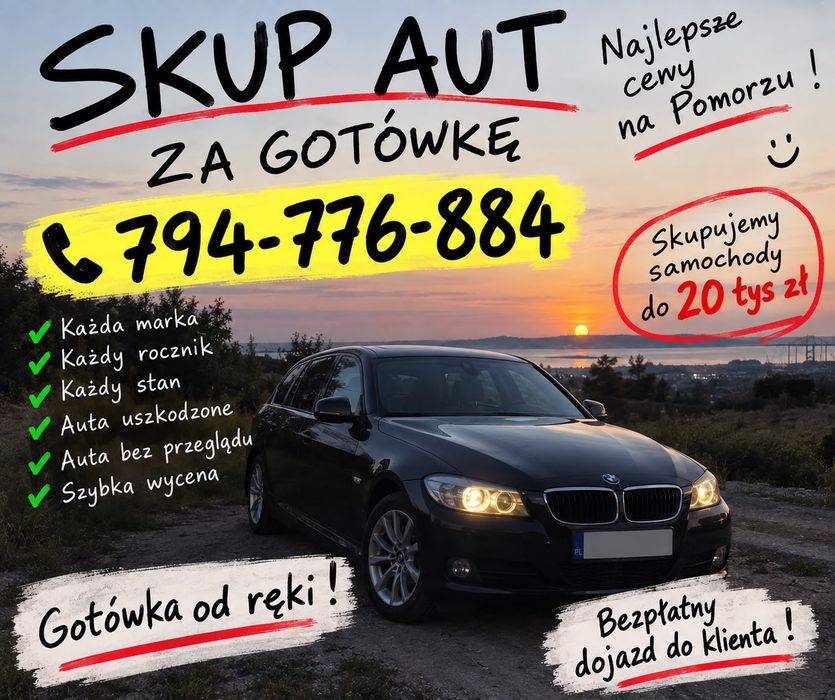 SPRZEDAJ AUTO OD RĘKI – Najlepsze Ceny !  SKUP AUT DO 20 Tys zł