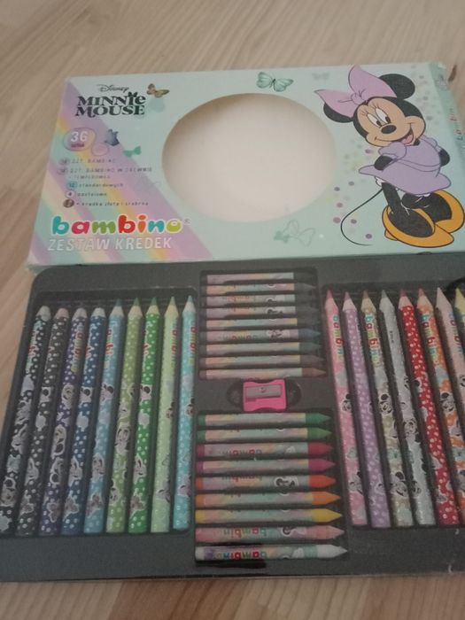 Kredki Bambino, 36 sztuk,z motywem Minnie Mouse