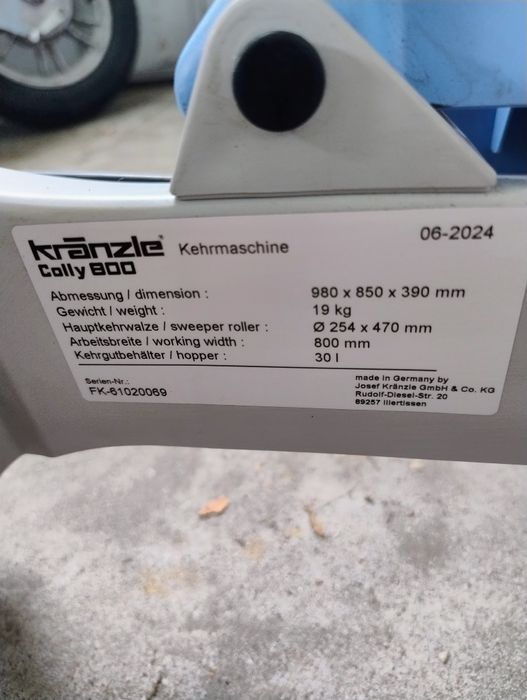 Zamiatarka kranzle Colly 800 ( Karcher ) jak Nowa