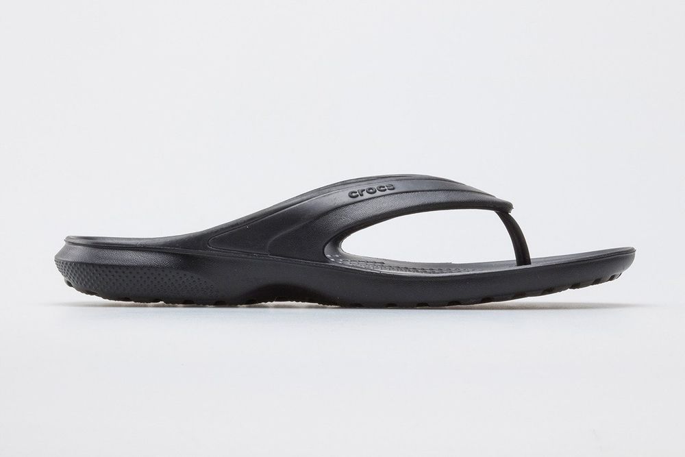 Crocs classci flip klapki japonki męskie czarne z logo 45-46 2_x
