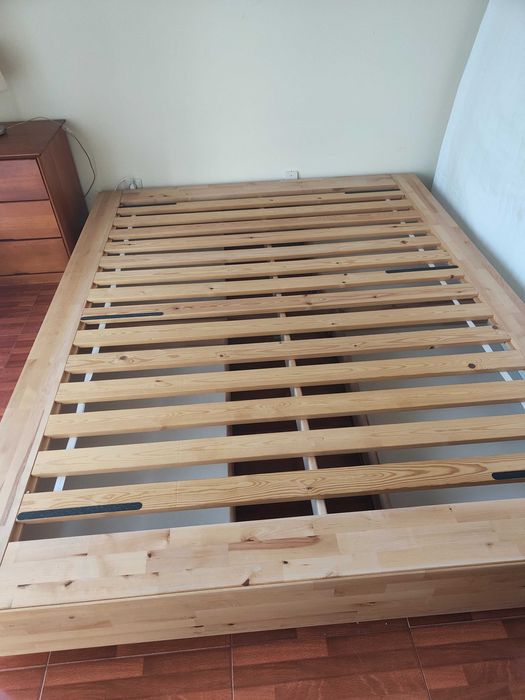 cama casal com gavetões e colchão