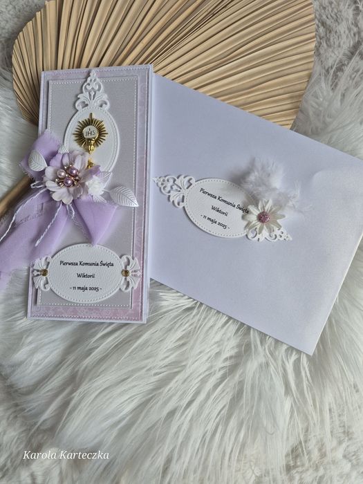 Kartka komunijna, IHS