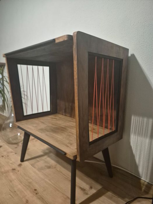 Stolik RTV PRL Żylak Patyczak w bdb stanie