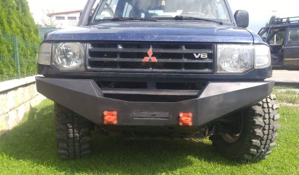 Zderzak stalowy Mitsubishi Pajero 2 - przód / przedni