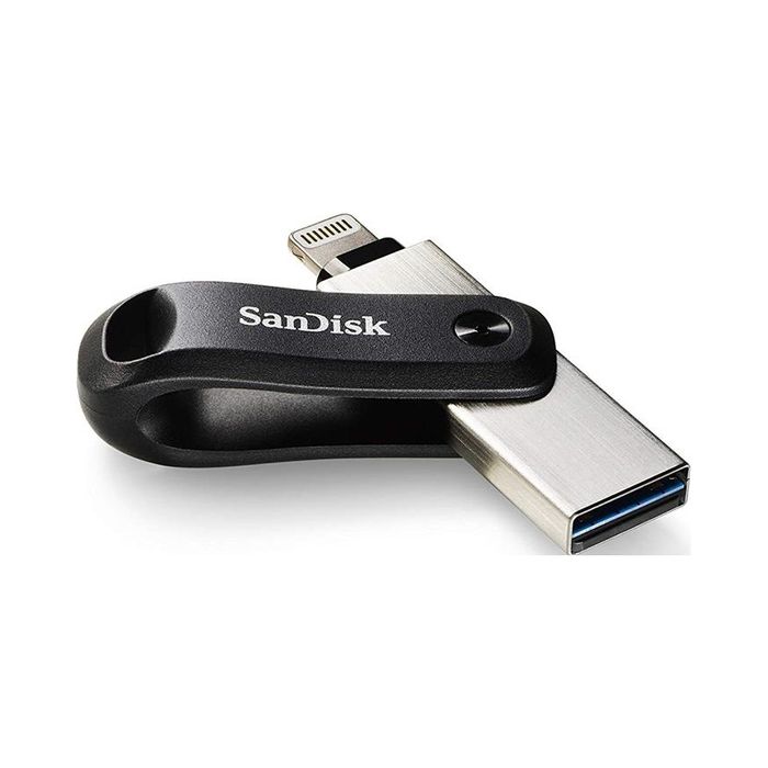 outlet pendrive sandisk ixpand go 128 gb lightning, usb 3.0 czarny