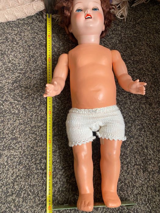 Винтажна Німецька лялька,кукла 50 роки папьє маше