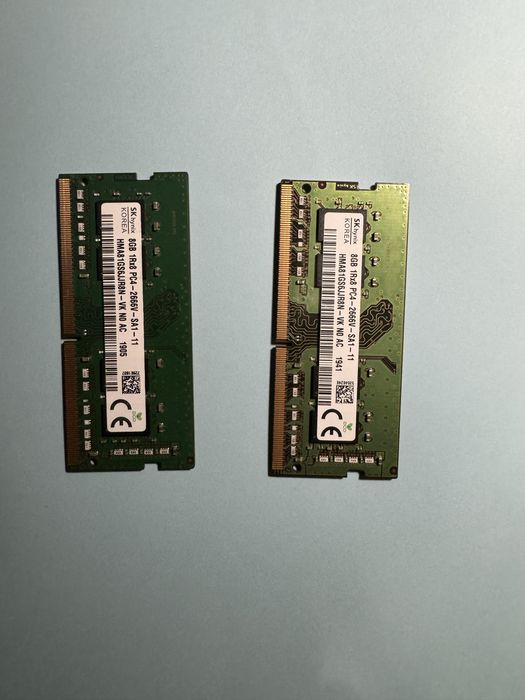 Оперативна память hynix 2х 8gb 1Rx8  2666V(ноутбук)