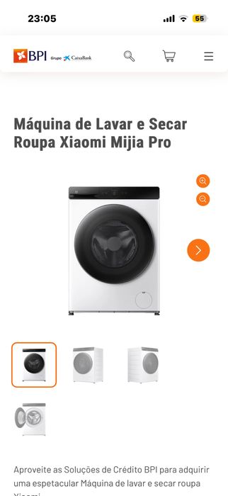 Máquina de Lavar e Secar Xiaomi Mijia Pro 9 kg - Nova, na caixa