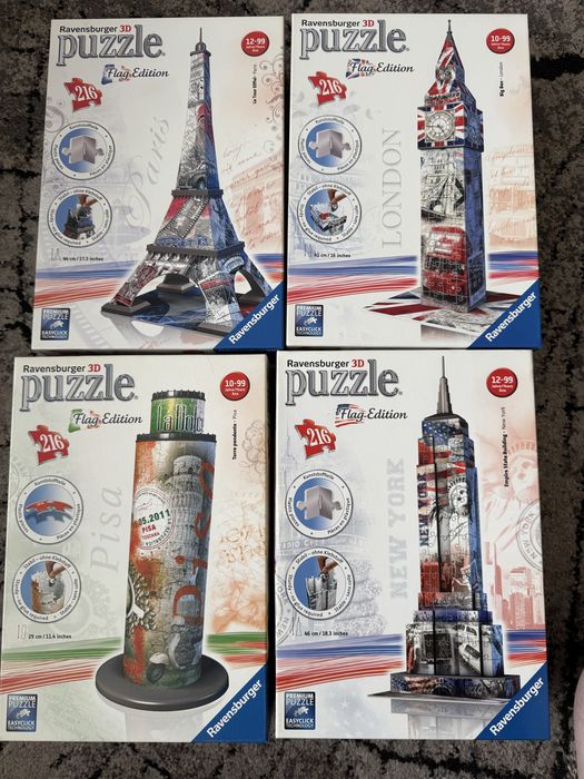 Puzzle 3D Flag edition
