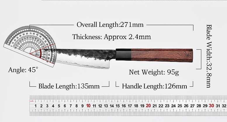 Набор кухонных ножей HEZHEN Classic Japanese 3-layer 10Cr15CoMoV 3 шт.