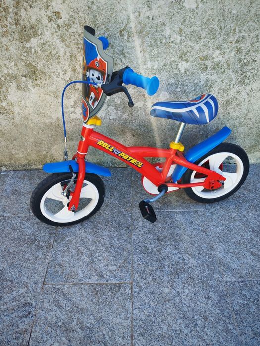 Bicicleta para criança Patrulha Pata