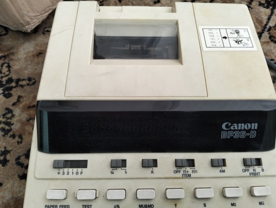 Calculadora Canon de rolo 220v