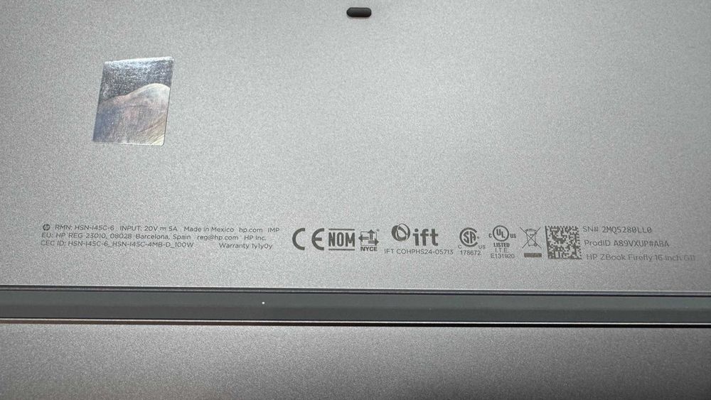 Ультрабук HP Zbook FireFly 16 G11 Ultra 7 165H/32Gb DDR5/1000ssd/A500 FHD+