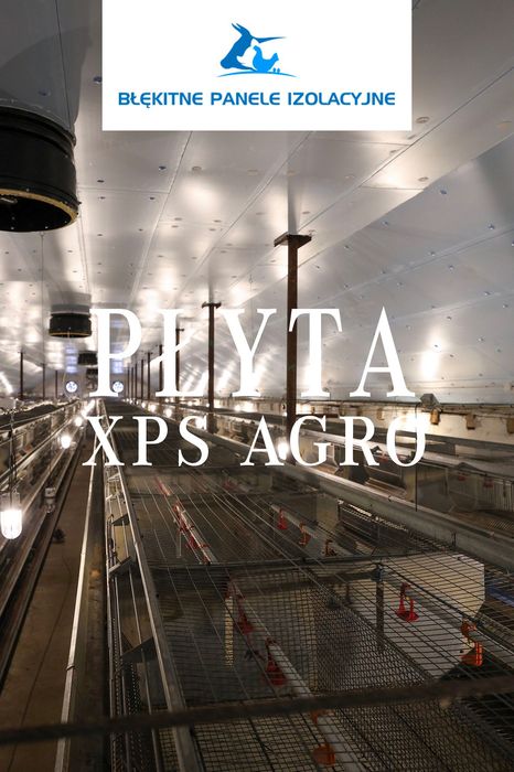 Błękitne Płyty Panele Thermo Izolacyjne XPS AGRO Zmywalna Podsufitka do Tuczarni Chlewni Obory Kurnika Drób Brojlery Nioski